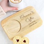 Personalised Any Message Wooden Coaster Tray - Image 4