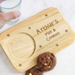 Personalised Any Message Stars Design Wooden Coaster Tray - Image 8