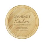 Personalised 'The Heart of The Home' Round Wooden Chopping Board - Image 6