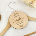 Personalised Floral Design Wedding Party Wooden Decoration/Gift Tag - Image 6