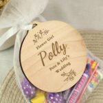 Personalised Floral Design Wedding Party Wooden Decoration/Gift Tag - Image 7
