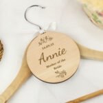 Personalised Floral Design Wedding Party Wooden Decoration/Gift Tag - Image 8