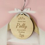 Personalised Floral Design Wedding Party Wooden Decoration/Gift Tag - Image 9