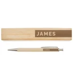 Personalised Name Only Wooden Pen & Gift Box Set