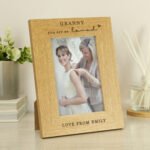Personalised 'You Are So Loved' 4x6 Portrait Oak Finish Photo Frame - Image 3