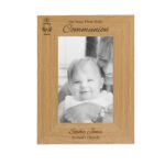 Personalised ‘First Holy Communion’ 4×6 Portrait Oak Finish Photo Frame - Image 4