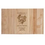 Personalised 'Reserved For a Super Dad' Wooden Sofa Tray - Image 5