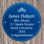 Personalised Any Message Blue Plastic Heritage Plaque - Image 2