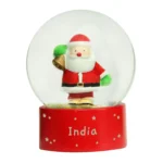 Personalised Name Only Christmas Santa Ornamental Glitter Snow Globe - Image 5
