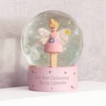 Personalised Any Message Fairy Hearts Motif Glitter Snow Globe - Image 2