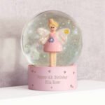 Personalised Any Message Fairy Hearts Motif Glitter Snow Globe - Image 3