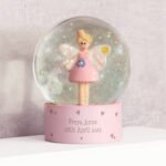 Personalised Any Message Fairy Hearts Motif Glitter Snow Globe - Image 4