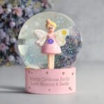 Personalised Any Message Fairy Hearts Motif Glitter Snow Globe - Image 5