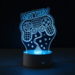 Personalised Name Gaming Controller Design LED Colour Changing Night Light - Image 6