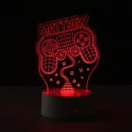 Personalised Name Gaming Controller Design LED Colour Changing Night Light - Image 3