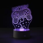 Personalised Name Gaming Controller Design LED Colour Changing Night Light - Image 4