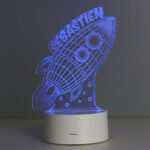 Personalised Space Rocket Design LED Colour Changing Wireframe Night Light - Image 6