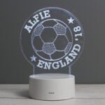 Personalised Football Themed LED Colour Changing Desk Night Light - Image 2