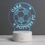 Personalised Football Themed LED Colour Changing Desk Night Light - Image 4