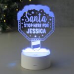 Personalised 'Santa Stop Here For...' LED Colour Changing Night Light - Image 5