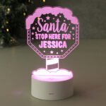 Personalised 'Santa Stop Here For...' LED Colour Changing Night Light - Image 7