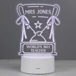 Personalised Trophy Design LED Colour Changing Night Light - Image 7