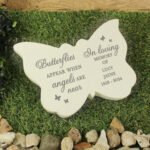 Personalised 'Butterflies Appear...' Memorial Resin Butterfly Graveside/Garden Ornament
