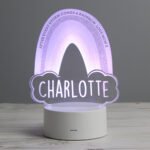Personalised Rainbow Design LED Colour Changing Night Light - Image 3