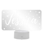 Personalised Name Only Polka Dot Design LED Colour Changing Night Light - Image 5