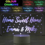 Personalised Any Message Polka Dot Design LED Colour Changing Night Light - Image 2
