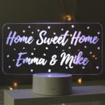Personalised Any Message Polka Dot Design LED Colour Changing Night Light - Image 4