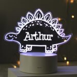 Personalised Children's Dinosaur Design LED Colour Changing Night Light - Image 4