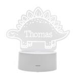 Personalised Children's Dinosaur Design LED Colour Changing Night Light - Image 5