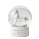 Personalised Any Message Rocking Horse Glitter Snow Globe - Image 7