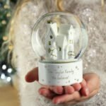 Personalised Any Message Village Glitter Glass Snow Globe - Image 6