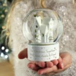 Personalised Any Message Village Glitter Glass Snow Globe - Image 8