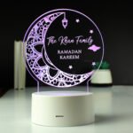 Personalised Any Message Eid & Ramadan LED Colour Changing Light - Image 8