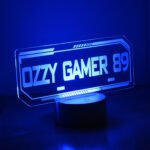 Personalised Gamer Tag LED Colour Changing Night Light - Image 4