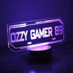 Personalised Gamer Tag LED Colour Changing Night Light - Image 5