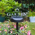 Personalised Garden Sign Design Outdoor LED Colour Changing Solar Light