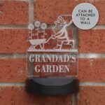 Personalised Gnome Design Outdoor LED Colour Changing Solar Light - Image 2