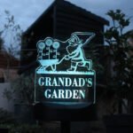 Personalised Gnome Design Outdoor LED Colour Changing Solar Light - Image 3