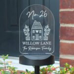 Personalised House Design Outdoor LED Colour Changing Solar Light