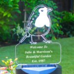 Personalised Robin Design Memorial Outdoor LED Colour Changing Solar Light - Image 11