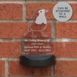 Personalised Robin Design Memorial Outdoor LED Colour Changing Solar Light - Image 8