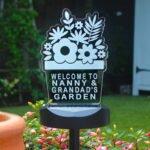 Personalised Plant Pot Design Outdoor Solar Colour Changing Light - Image 10