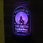 Personalised 'Haunted House' Halloween Outdoor LED Colour Changing Solar Light - Image 6