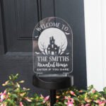 Personalised 'Haunted House' Halloween Outdoor LED Colour Changing Solar Light - Image 9