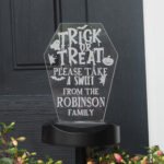 Personalised 'Trick or Treat' Halloween Outdoor LED Colour Changing Solar Light - Image 8