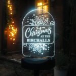 Personalised Family Christmas Outdoor LED Colour Changing Solar Light - Image 8